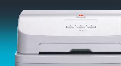 slag bælte Mand Olivetti PR 2 Plus number 1 banking printer.